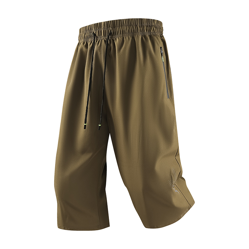 🩳 LIMITED-TIME 50% OFF! ✨ Men’s 3/4 Quick-Dry Jogger Pants – Elastic Waist, Zippered Pockets, Lightweight 🏃♂️