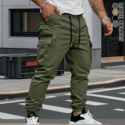 Men's Stretch Cargo Pants with Multiple Pockets