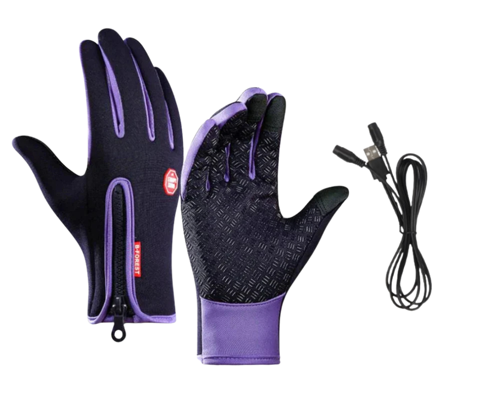 Outdoor Heated Gloves – Windproof, Waterproof & Fleece-Lined