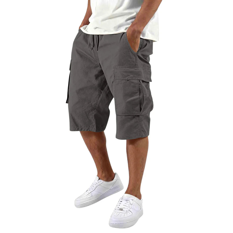 Men’s Multi-Pocket Cargo Shorts – Outdoor Utility & Casual Fit