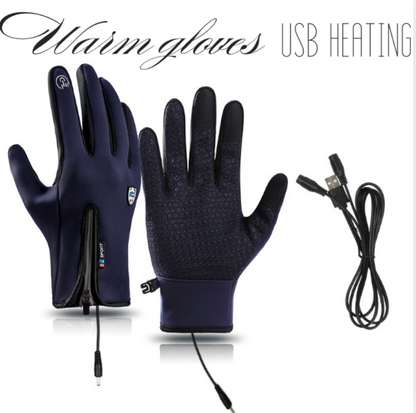 Outdoor Heated Gloves – Windproof, Waterproof & Fleece-Lined