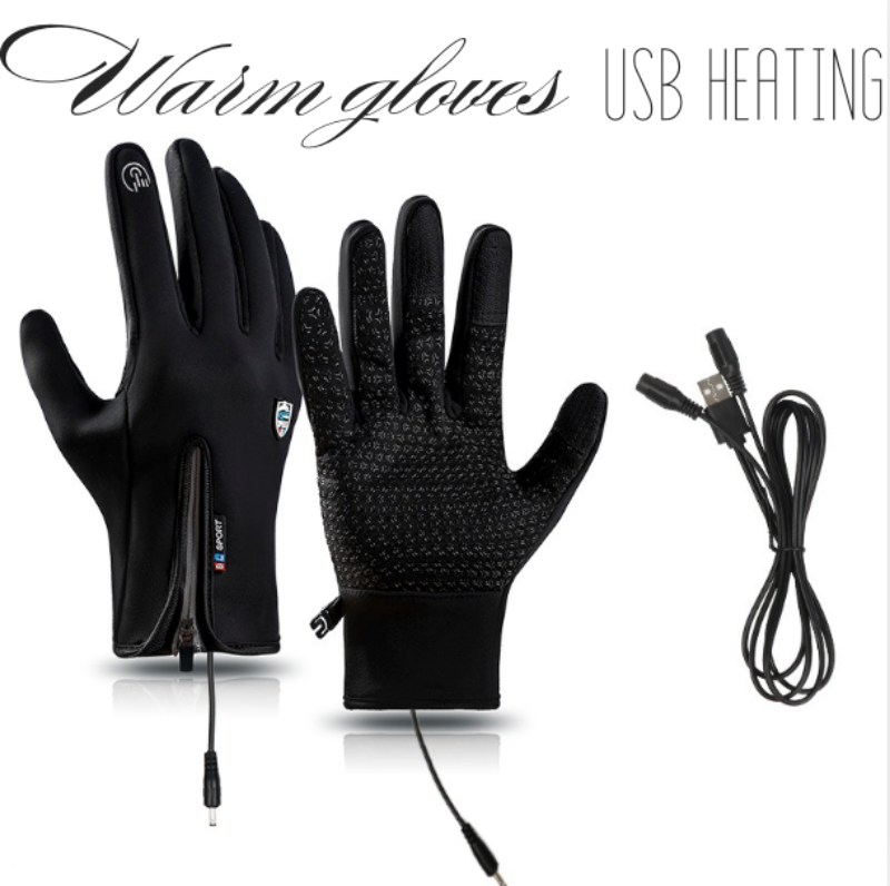 Outdoor Heated Gloves – Windproof, Waterproof & Fleece-Lined