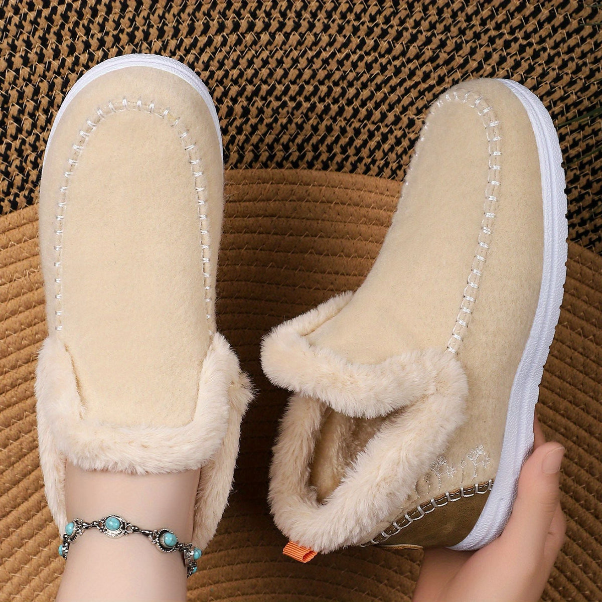 Orthopedic Fleece Slip-On Boots