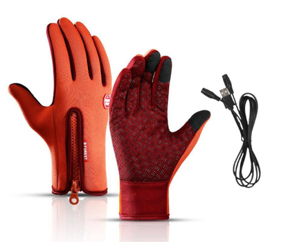 Outdoor Heated Gloves – Windproof, Waterproof & Fleece-Lined