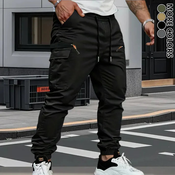 Men's Stretch Cargo Pants with Multiple Pockets