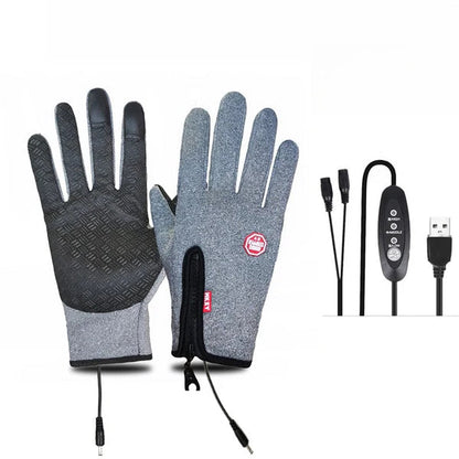 Outdoor Heated Gloves – Windproof, Waterproof & Fleece-Lined