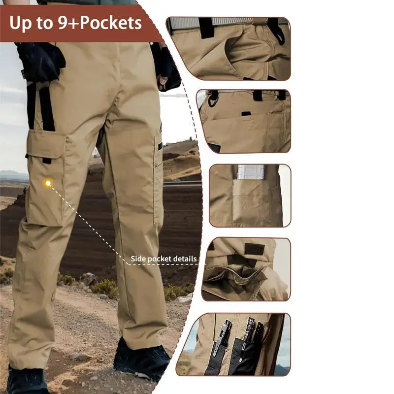 Men's Tactical Cargo Pants | Multi-Pocket Outdoor Work Pants