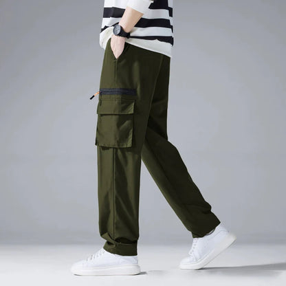 Men's Stretch Cargo Pants with Multiple Pockets