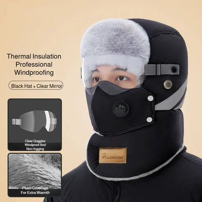 Full-Face Thermal Winter Hat – Windproof & Warm