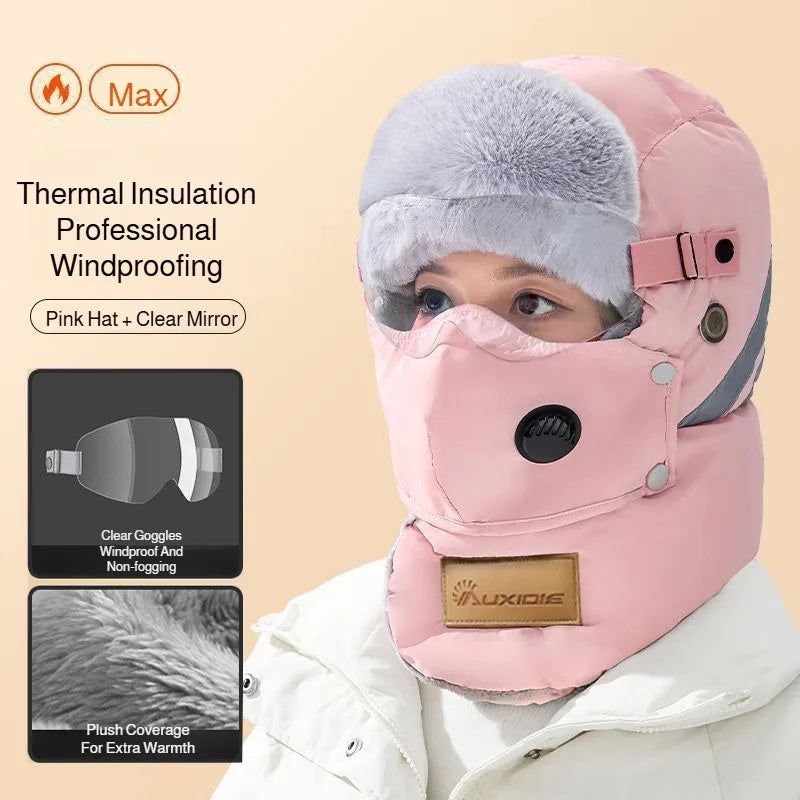 Full-Face Thermal Winter Hat – Windproof & Warm