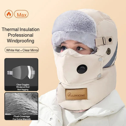 Full-Face Thermal Winter Hat – Windproof & Warm