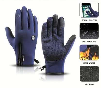 Outdoor Heated Gloves – Windproof, Waterproof & Fleece-Lined