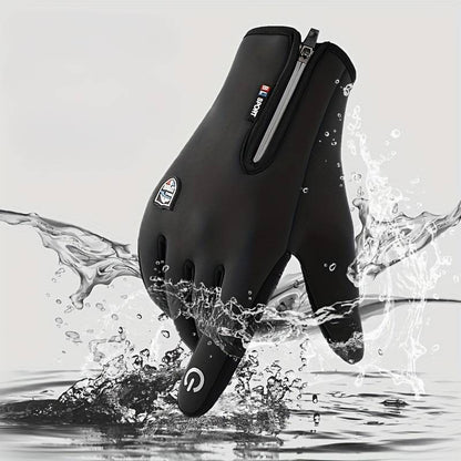 Outdoor Heated Gloves – Windproof, Waterproof & Fleece-Lined