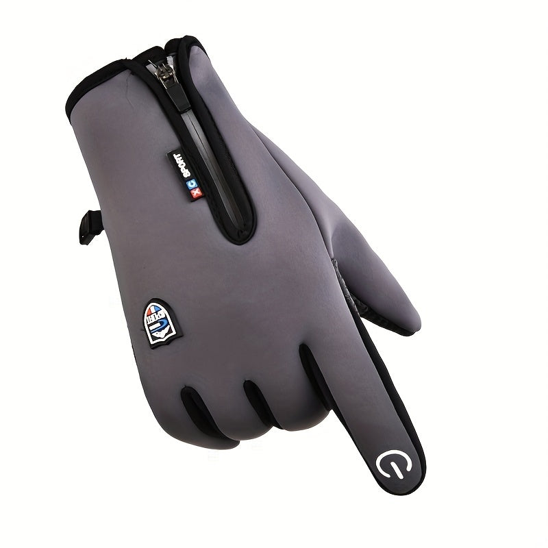Outdoor Heated Gloves – Windproof, Waterproof & Fleece-Lined