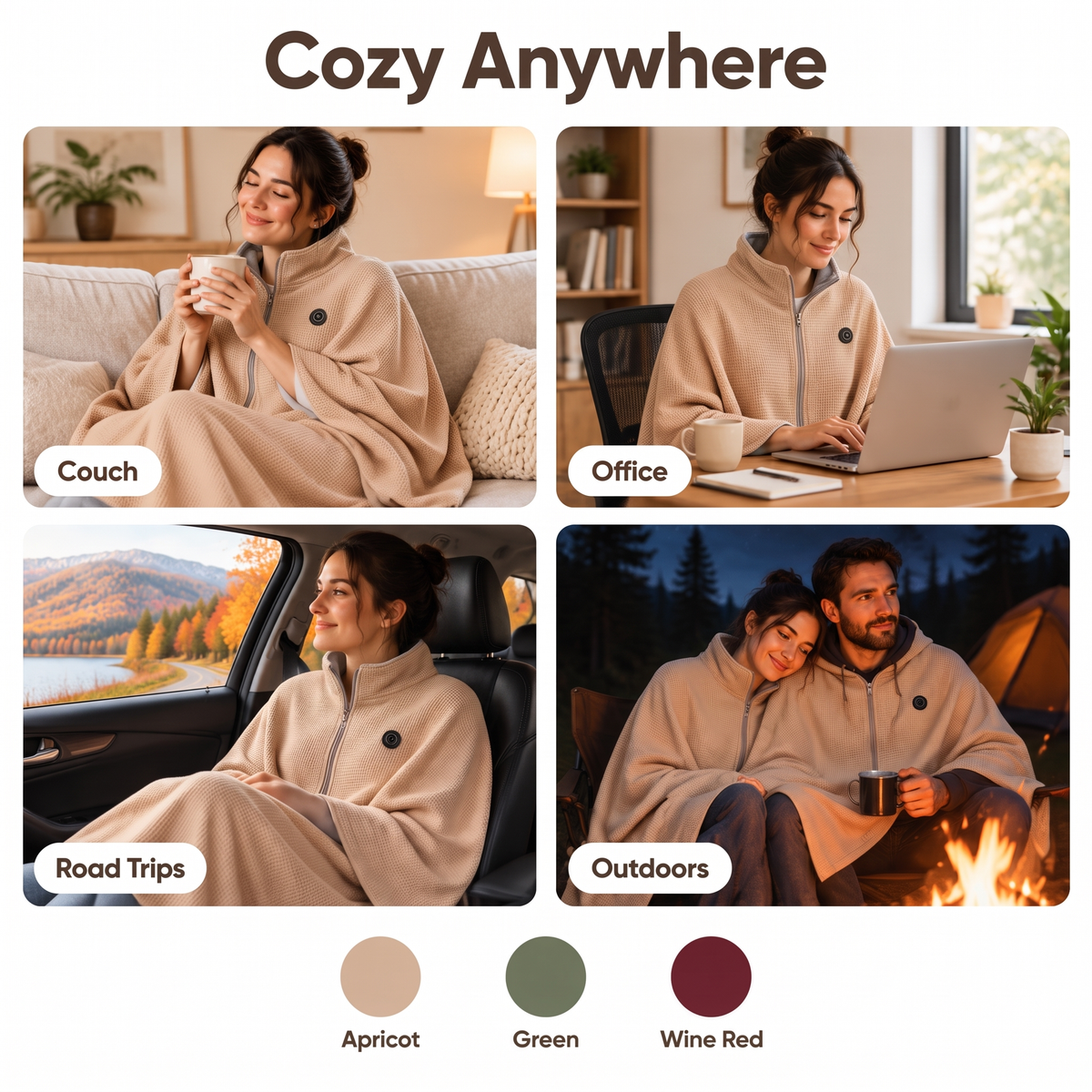 HomyJoy™ Heated Wearable Blanket Wrap